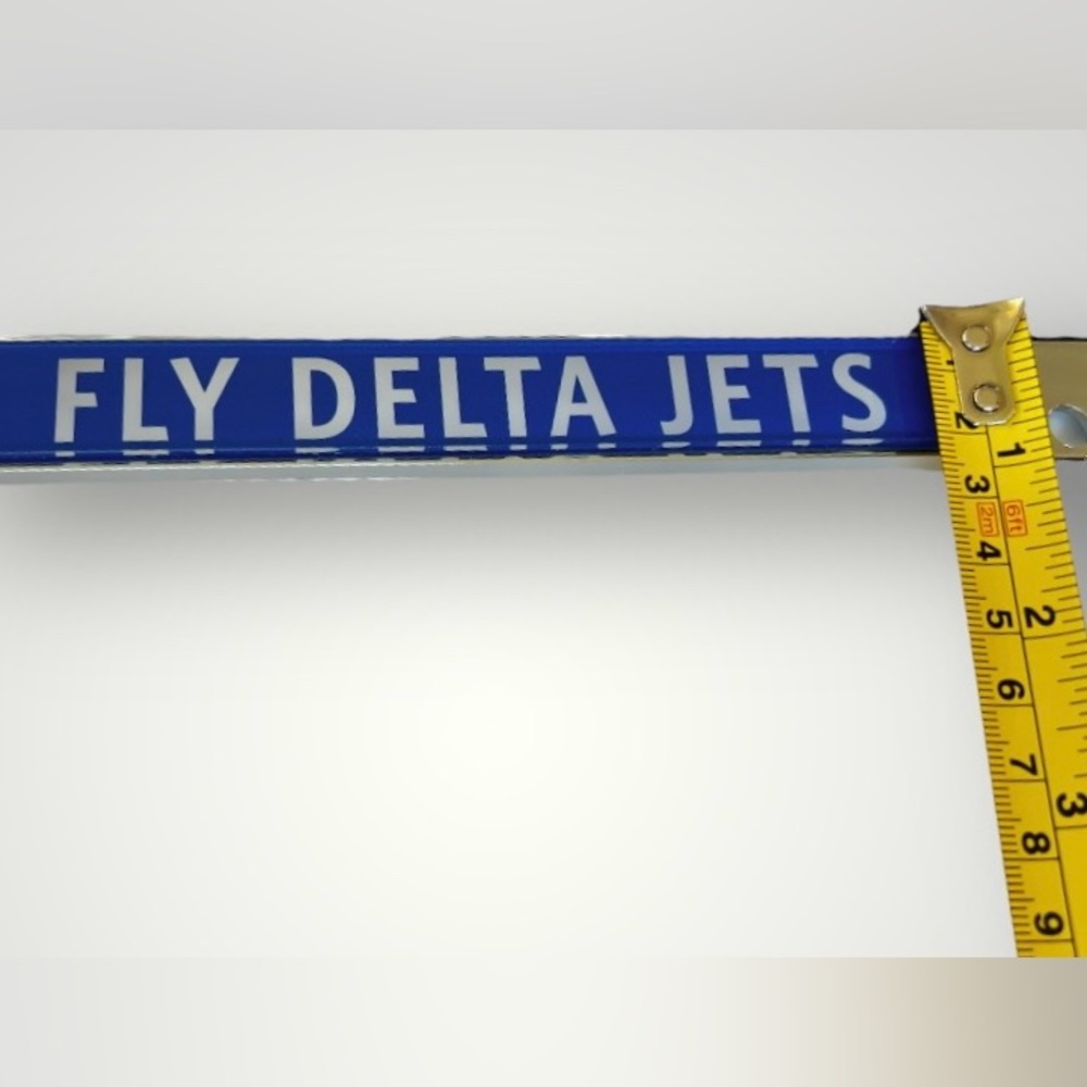 Delta Air Lines Official License Plate Frame Collectible FLY DELTA JETS Blue New - Picture 6 of 14